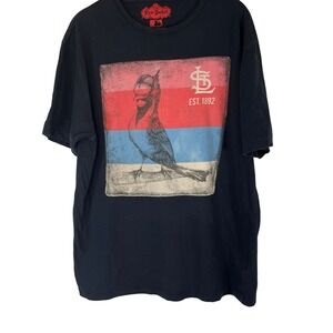 'Red Jacket' St. Louis Cardinals MLB T-Shirt Mens XL Black Vintage Retro Graphic